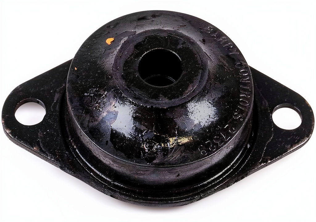 John Deere engine mount rubber isolator close‑up