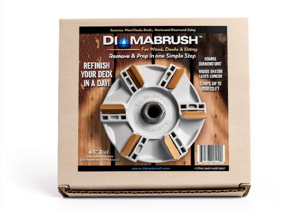 Wood Deck Removal Tool 4-1/2 in Diamabrush Angle Grinder Wheel-0