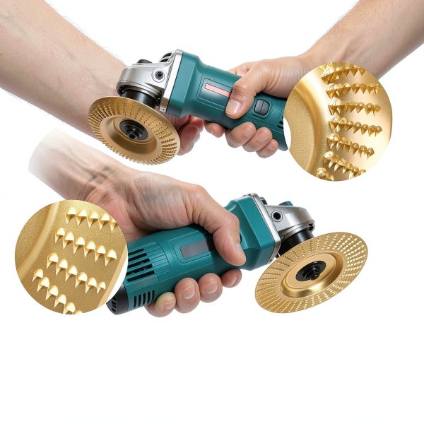Angle Grinder Wood Carving Disc 3Pcs Set by Okumoe 4" Universal Fit-4