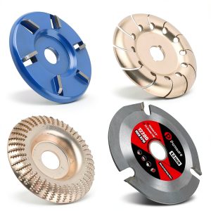 Angle Grinder Wood Carving Disc Grinding Wheel, Attachments Wood Cutting Wheel Shaping Disc, Wood Shaper for Angle Grinder 4 1/2 inch with 5/8 & 7/8 Arbor-0