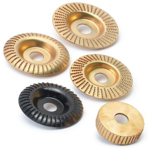 Wood Carving Disc 5PCS Vikua for 4‑1/2" Grinder – High‑Carbon Steel-0