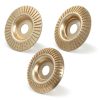 Angle Grinder Wood Carving Disc 3Pcs Set by Okumoe 4" Universal Fit-0