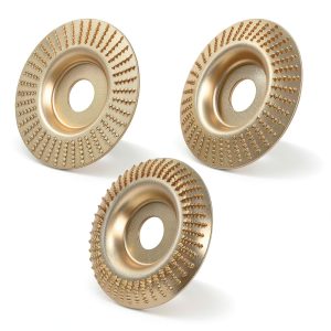 Angle Grinder Wood Carving Disc 3Pcs Set by Okumoe 4" Universal Fit-0