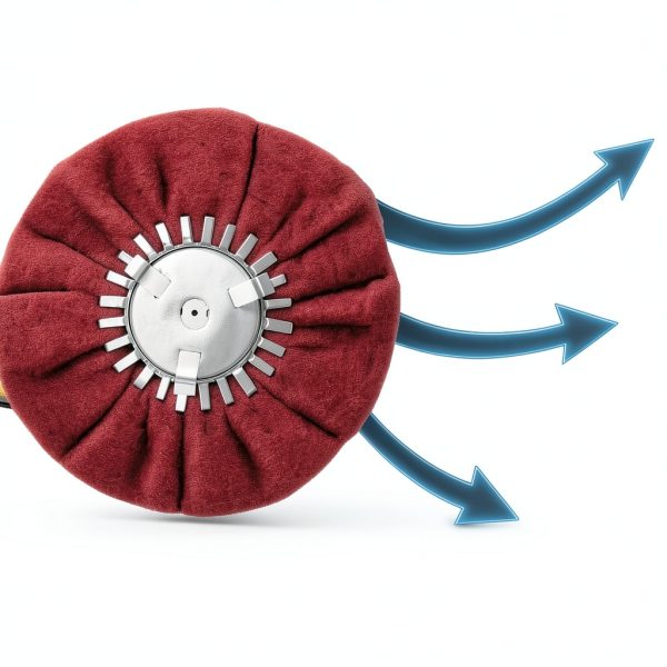 Satin Airway Finishing Disc for Angle Grinder Maroon 9x3 5/8 Arbor-4